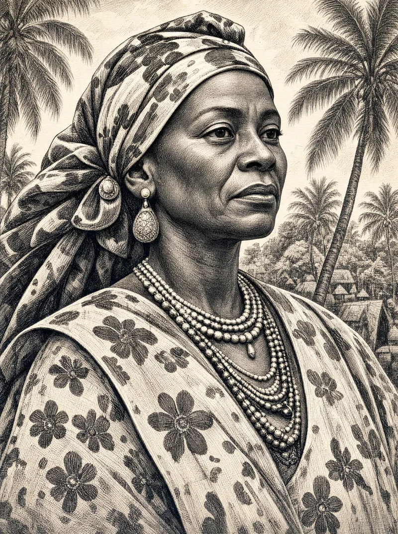 Portrait de la princesse Marie-Anne Ankombie Rapontchombo